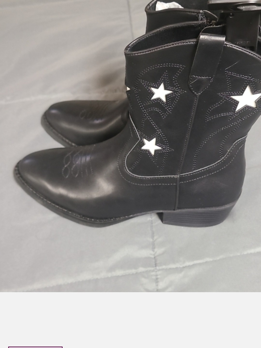 Girls Cowboy Style Ankle Boots Size 3 Nwt- No Box